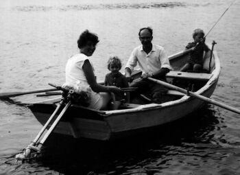 Fisketur med familjen 1963