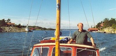Hkan p ostlig kurs med Neptun genom Svsundet, sensommaren 2000.